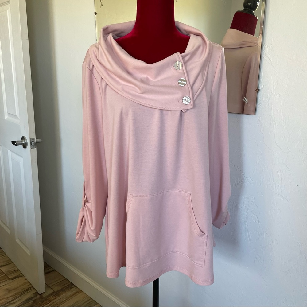Soft Surroundings Top Pretty in Pink! Size XL